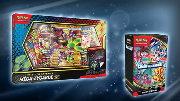 Chaos Ascendant sort le 22 mai : produits, Deck de Combat de Ligue et Collection Méga-Zygarde