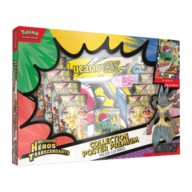 Collection Poster Premium Méga-Lucario-ex Héros Transcendants
