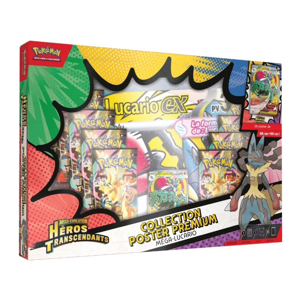 Collection Poster Premium Méga-Lucario-ex Héros Transcendants